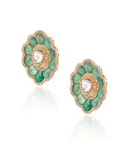 Emerald Daffodil Earrings | AMARIS JEWELS | Fine Jewelry 