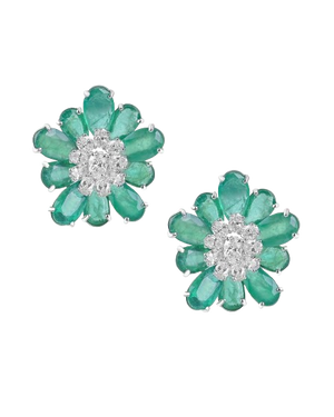 Emerald-Daisy-Earrings-AMARIS