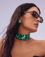 Emerald Daisy Earrings | AMARIS JEWELS | Fine Jewelry 