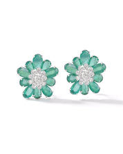 Emerald Daisy Earrings | AMARIS JEWELS | Fine Jewelry