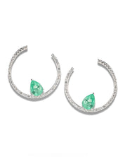 Emerald Delight Hoops | AMARIS JEWELS | Fine Jewelry 