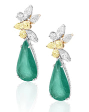 Emerald Descent Earrings | AMARIS JEWELS | Fine Jewelry 