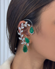 Emerald Drip Earcuffs | AMARIS JEWELS | Fine Jewelry 