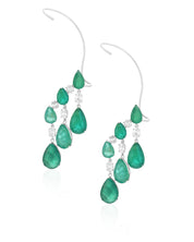 Emerald Drip Earrings | AMARIS JEWELS | Fine Jewelry 