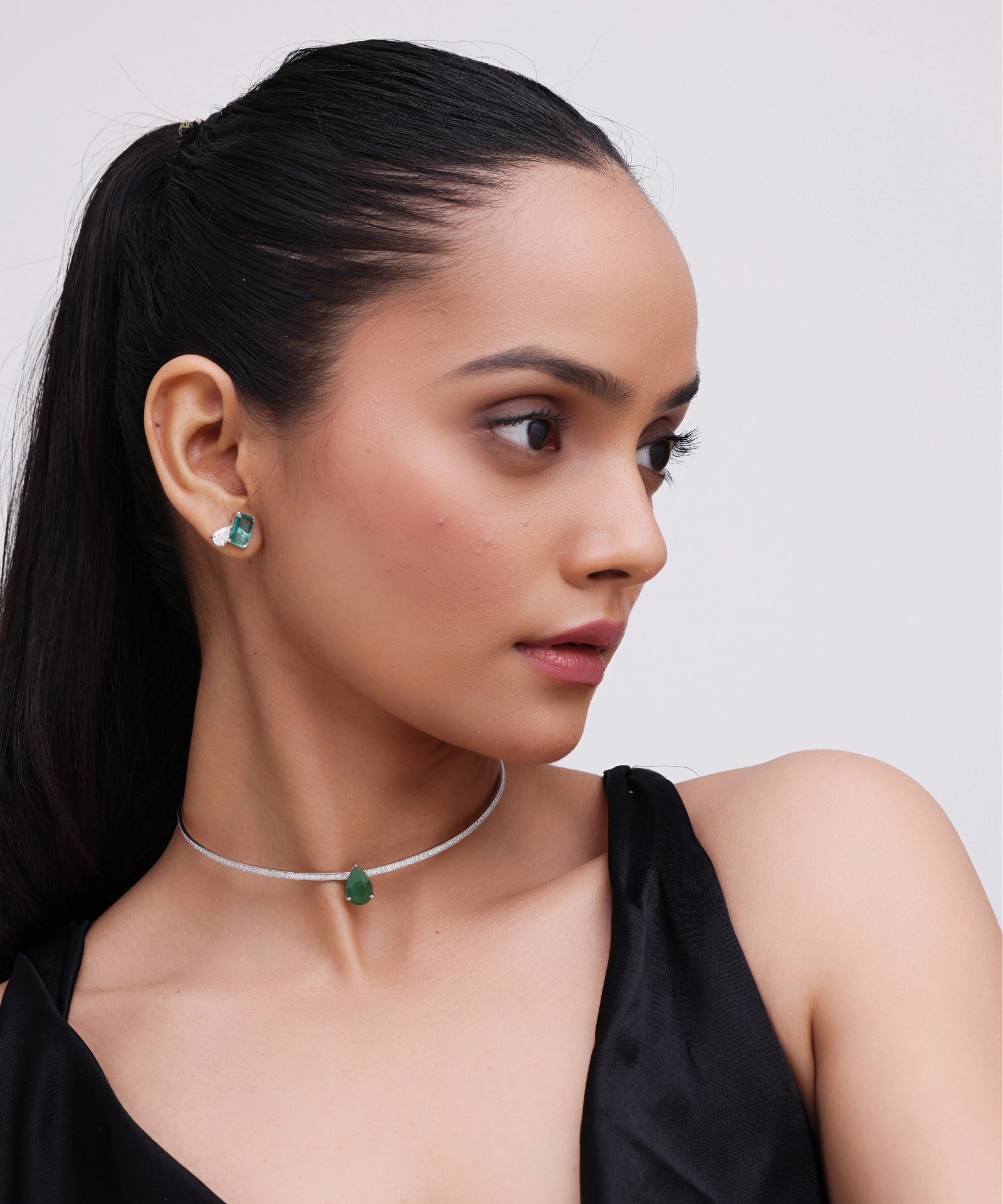 Emerald Drop Choker | AMARIS JEWELS | Fine Jewelry 