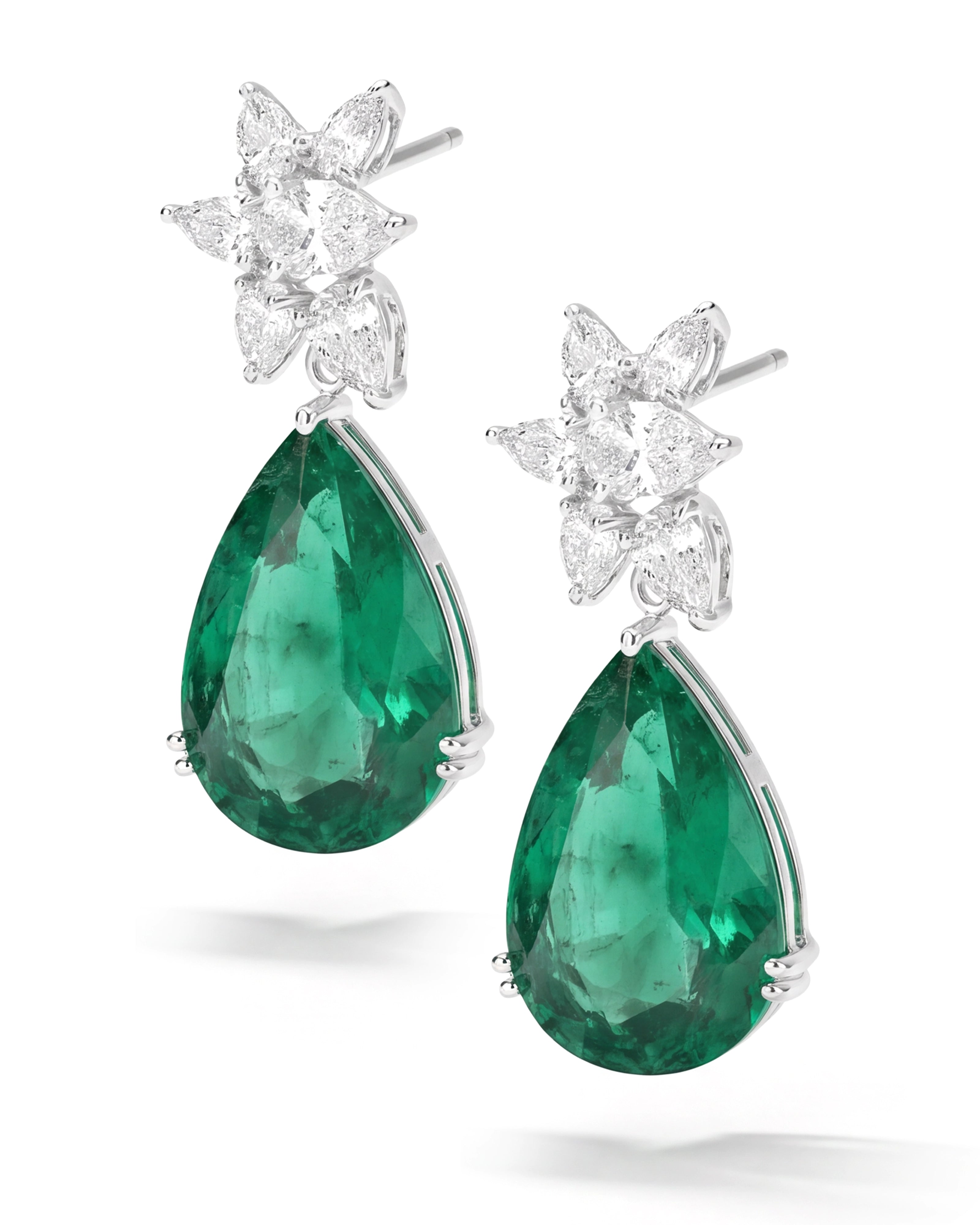 Emerald Drop Earrings | AMARIS JEWELS | Fine Jewelry