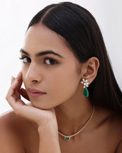 Emerald Drop Earrings | AMARIS JEWELS | Fine Jewelry 