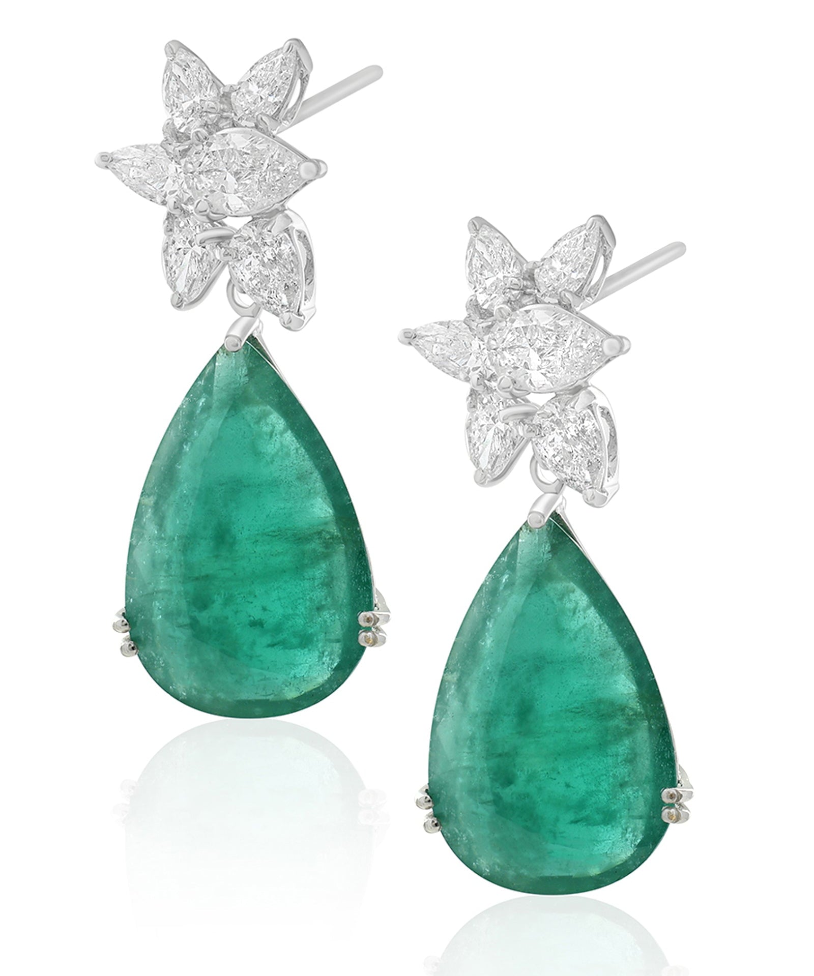 Emerald Drop Earrings | AMARIS JEWELS | Fine Jewelry 