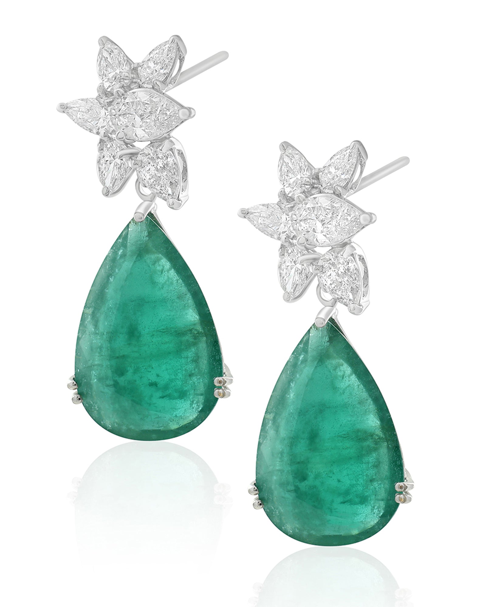 Emerald Drop Earrings | AMARIS JEWELS | Fine Jewelry 