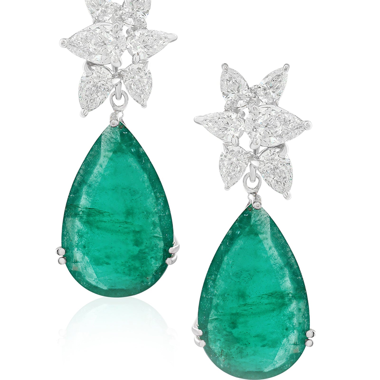 Emerald Drop Earrings | AMARIS JEWELS | Fine Jewelry 