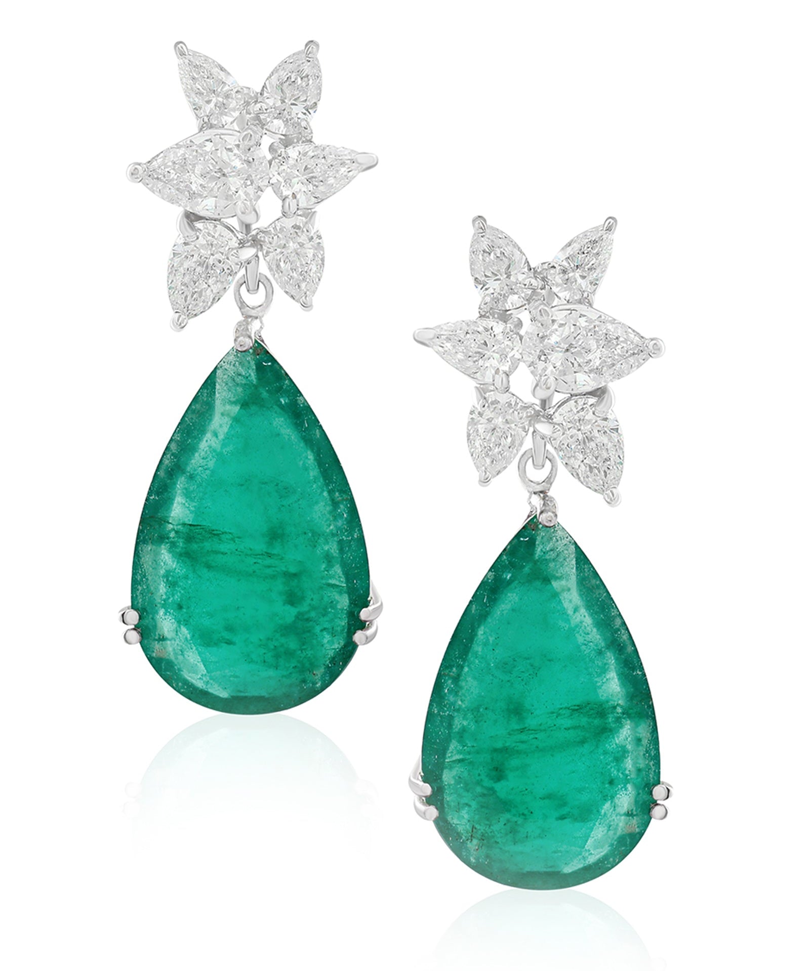 Emerald Drop Earrings | AMARIS JEWELS | Fine Jewelry 