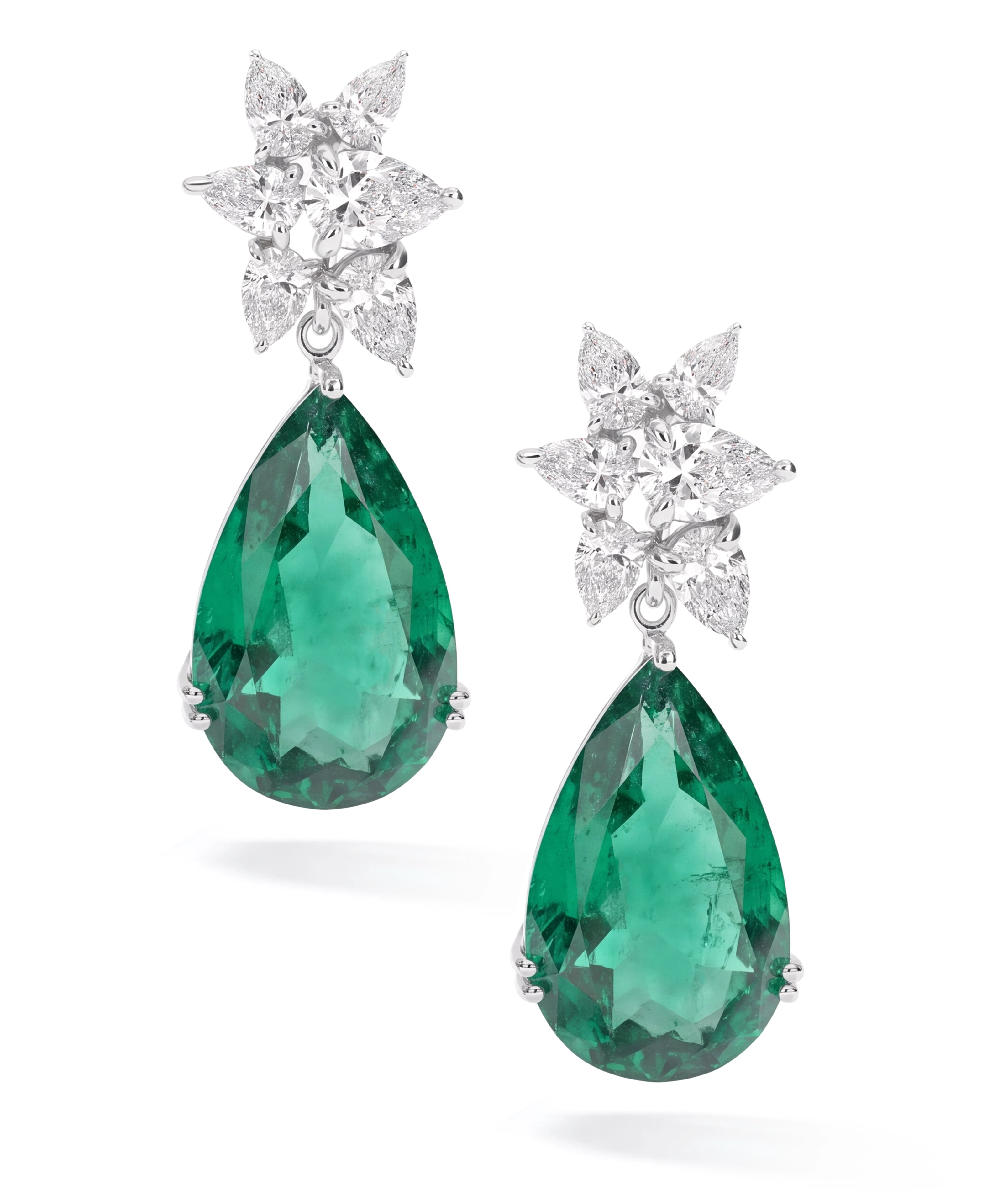 Emerald Drop Earrings | AMARIS JEWELS | Fine Jewelry
