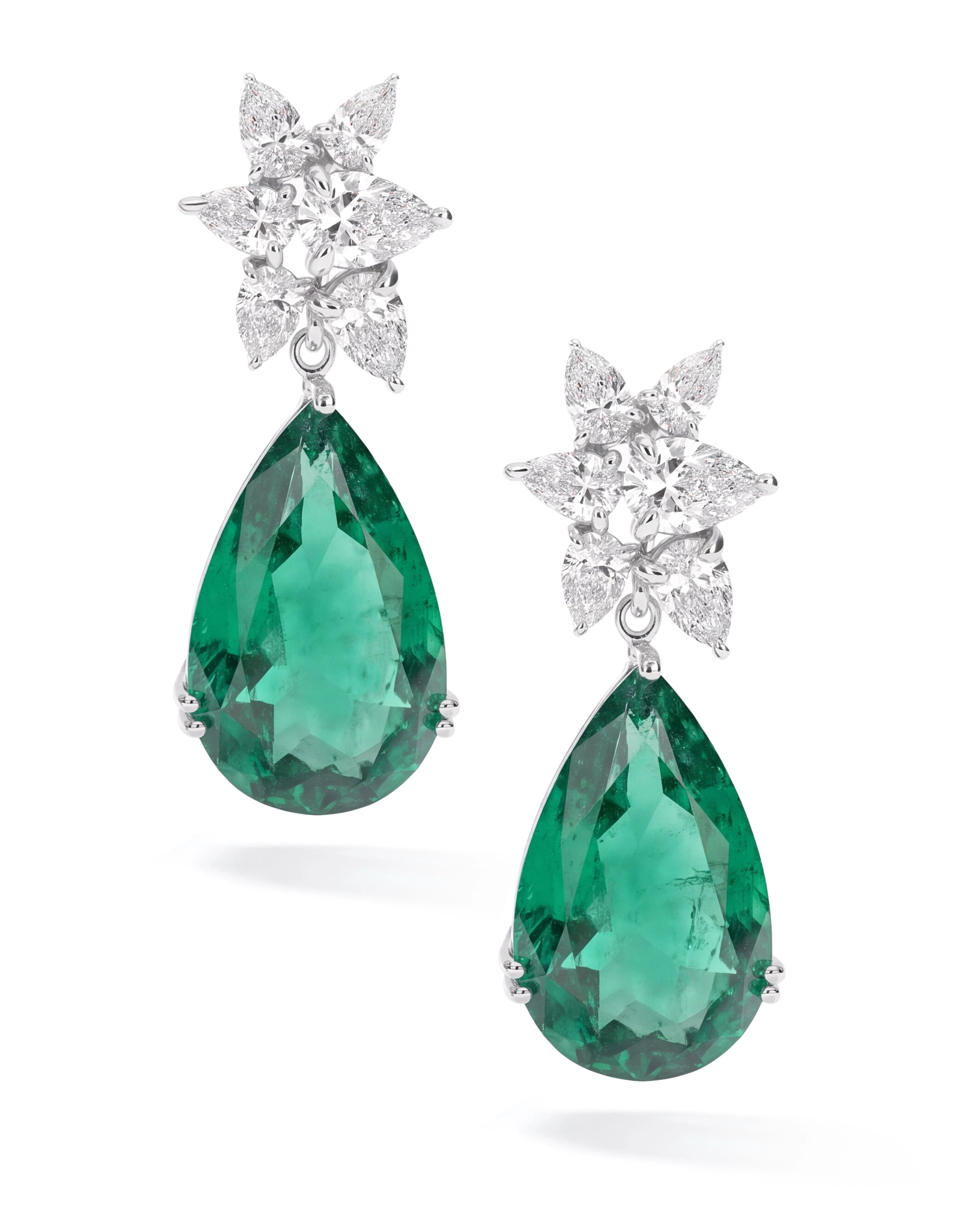 Emerald Drop Earrings | AMARIS JEWELS | Fine Jewelry