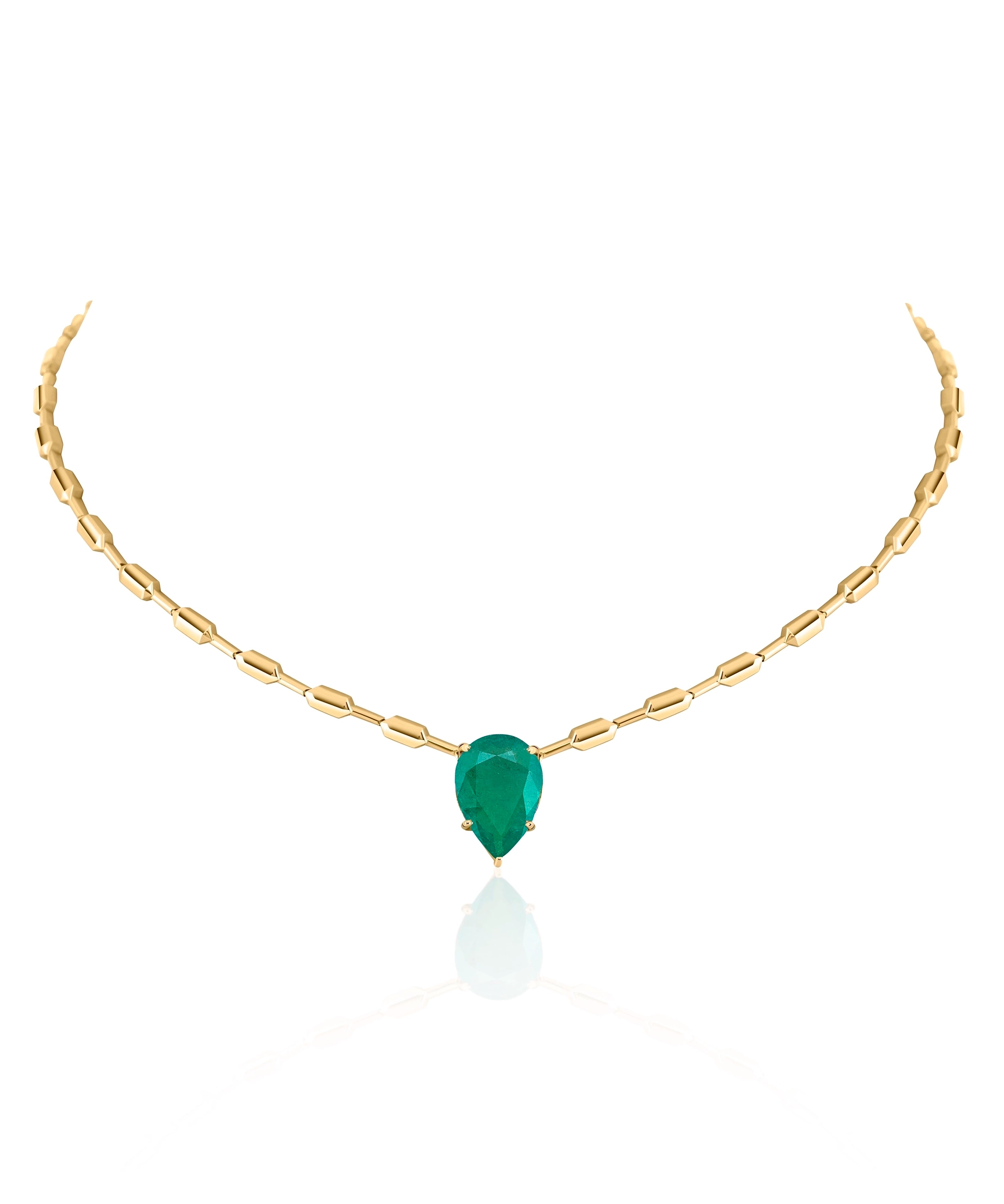Emerald Drop Necklace | AMARIS JEWELS | Fine Jewelry