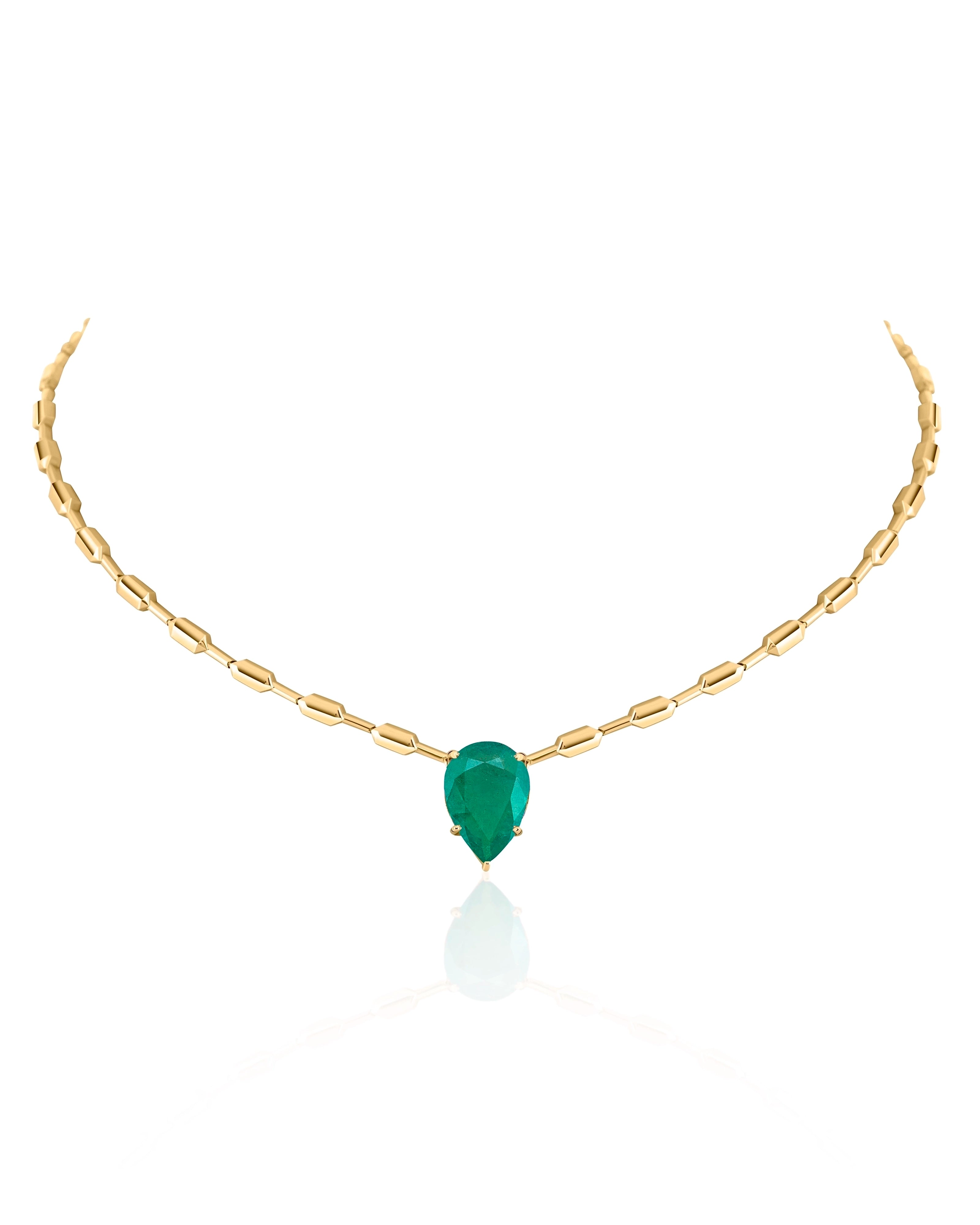 Emerald Drop Necklace | AMARIS JEWELS | Fine Jewelry