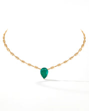 Emerald Drop Necklace | AMARIS JEWELS | Fine Jewelry