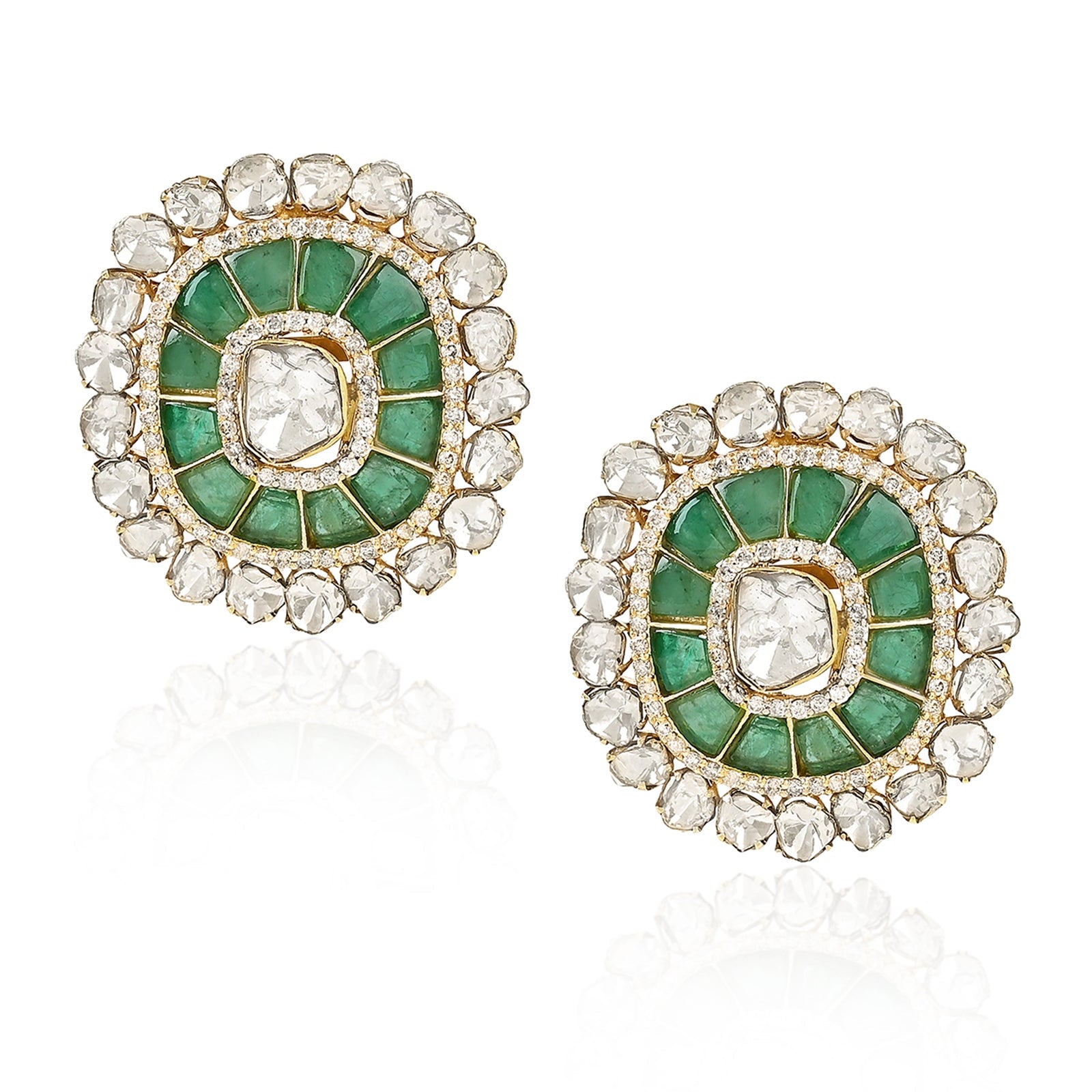 Emerald Duet Earrings | AMARIS JEWELS | Fine Jewelry 