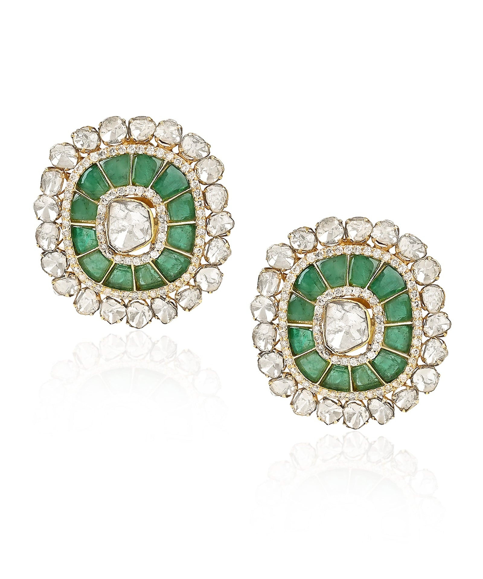 Emerald Duet Earrings | AMARIS JEWELS | Fine Jewelry 