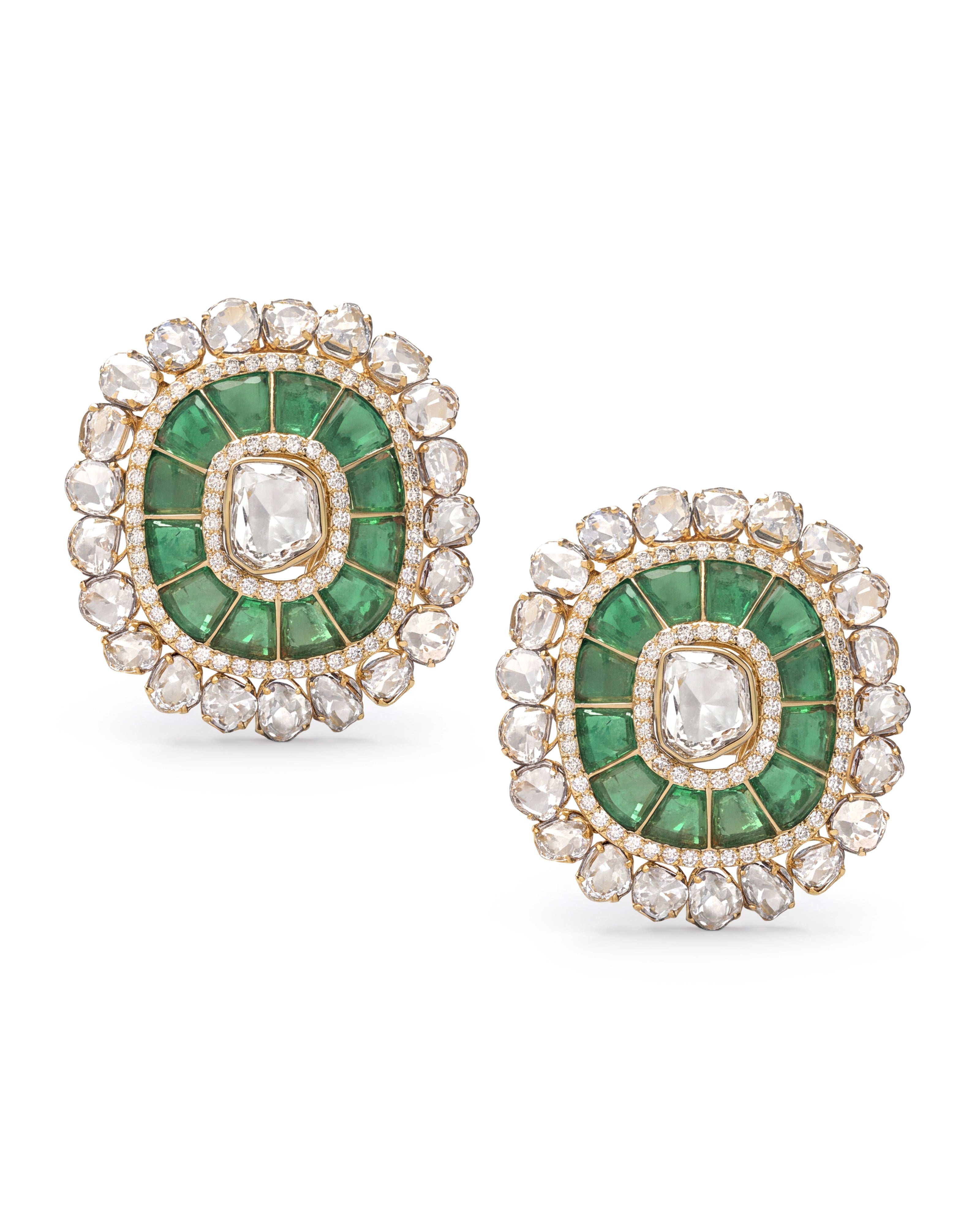 Emerald Duet Earrings | AMARIS JEWELS | Fine Jewelry