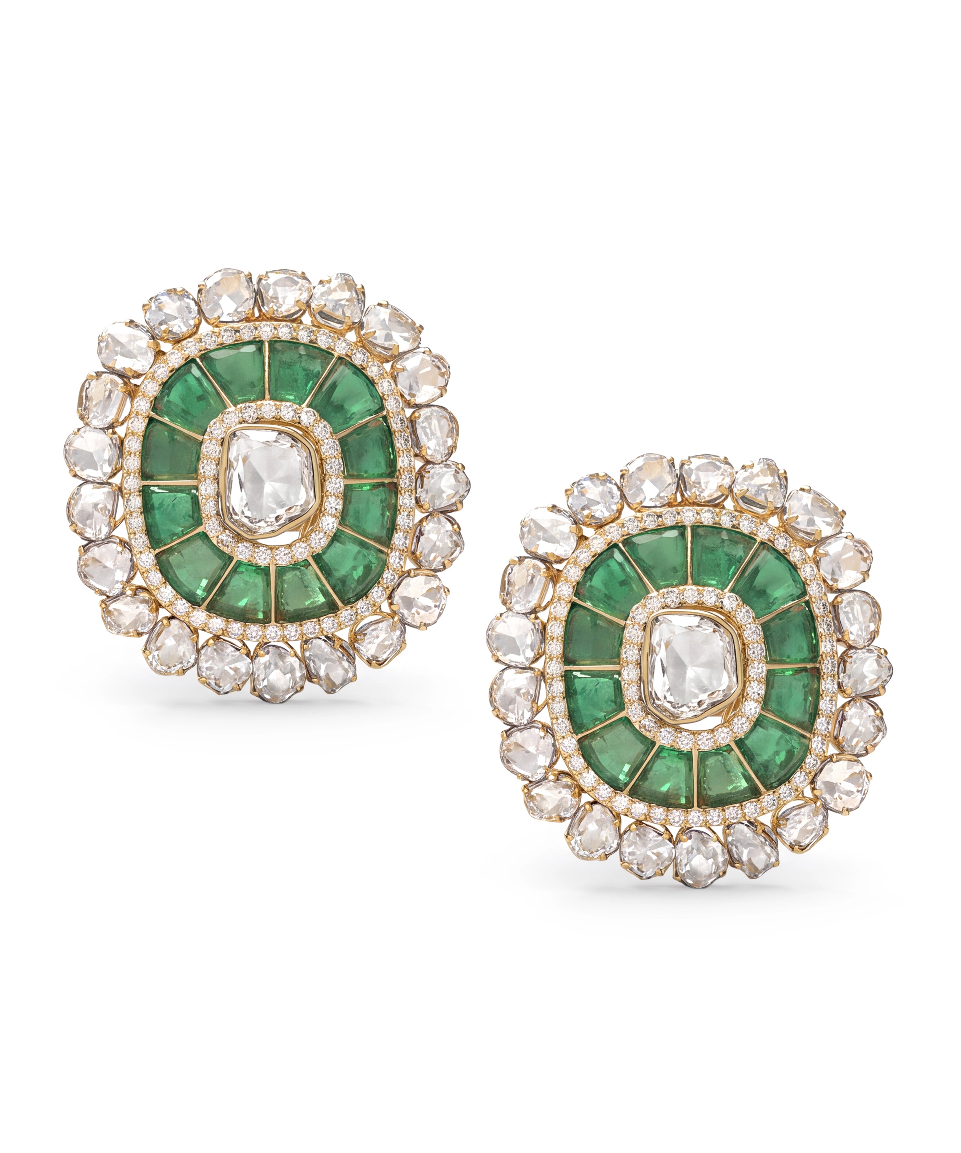 Emerald Duet Earrings | AMARIS JEWELS | Fine Jewelry