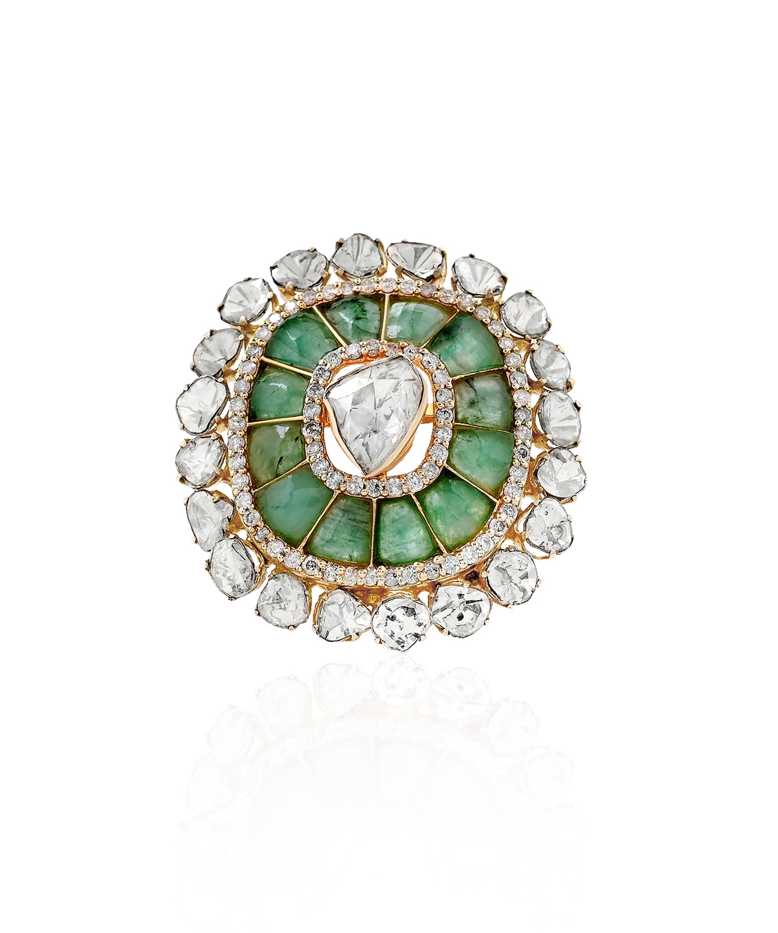 Emerald Duet Ring | AMARIS JEWELS | Fine Jewelry 