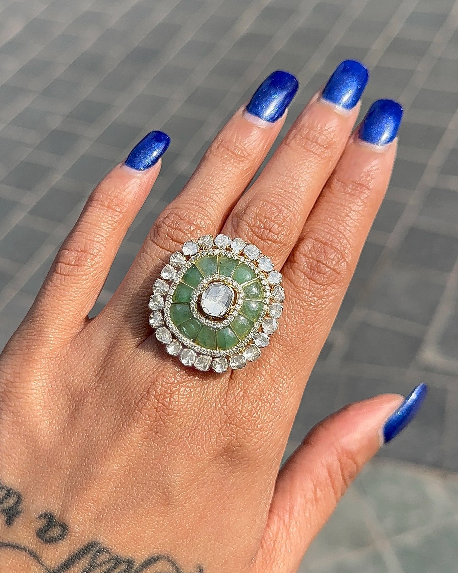 Emerald Duet Ring | AMARIS JEWELS | Fine Jewelry 