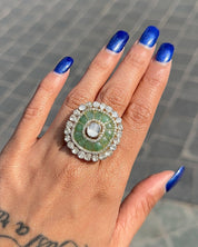 Emerald Duet Ring | AMARIS JEWELS | Fine Jewelry 