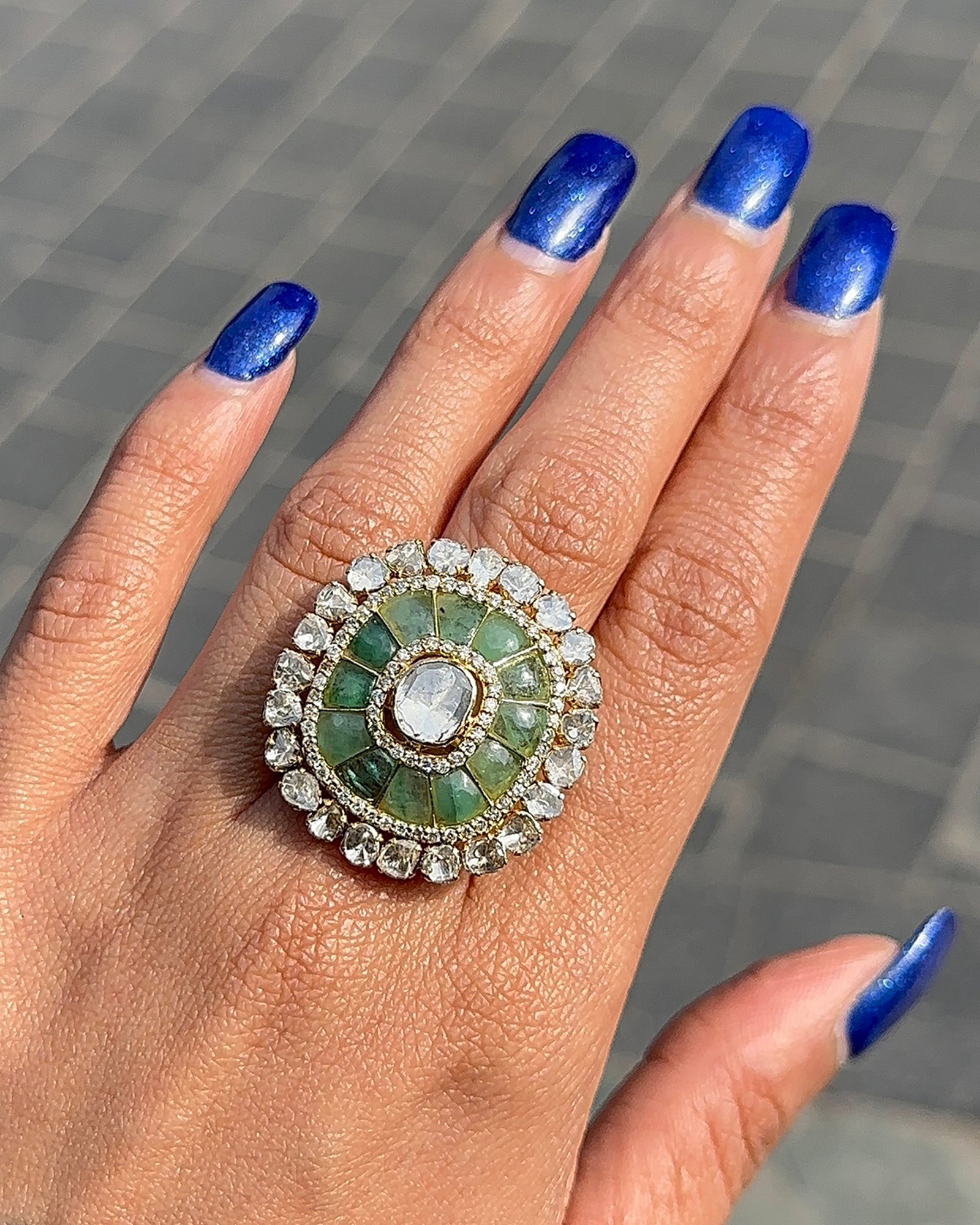 Emerald Duet Ring | AMARIS JEWELS | Fine Jewelry 