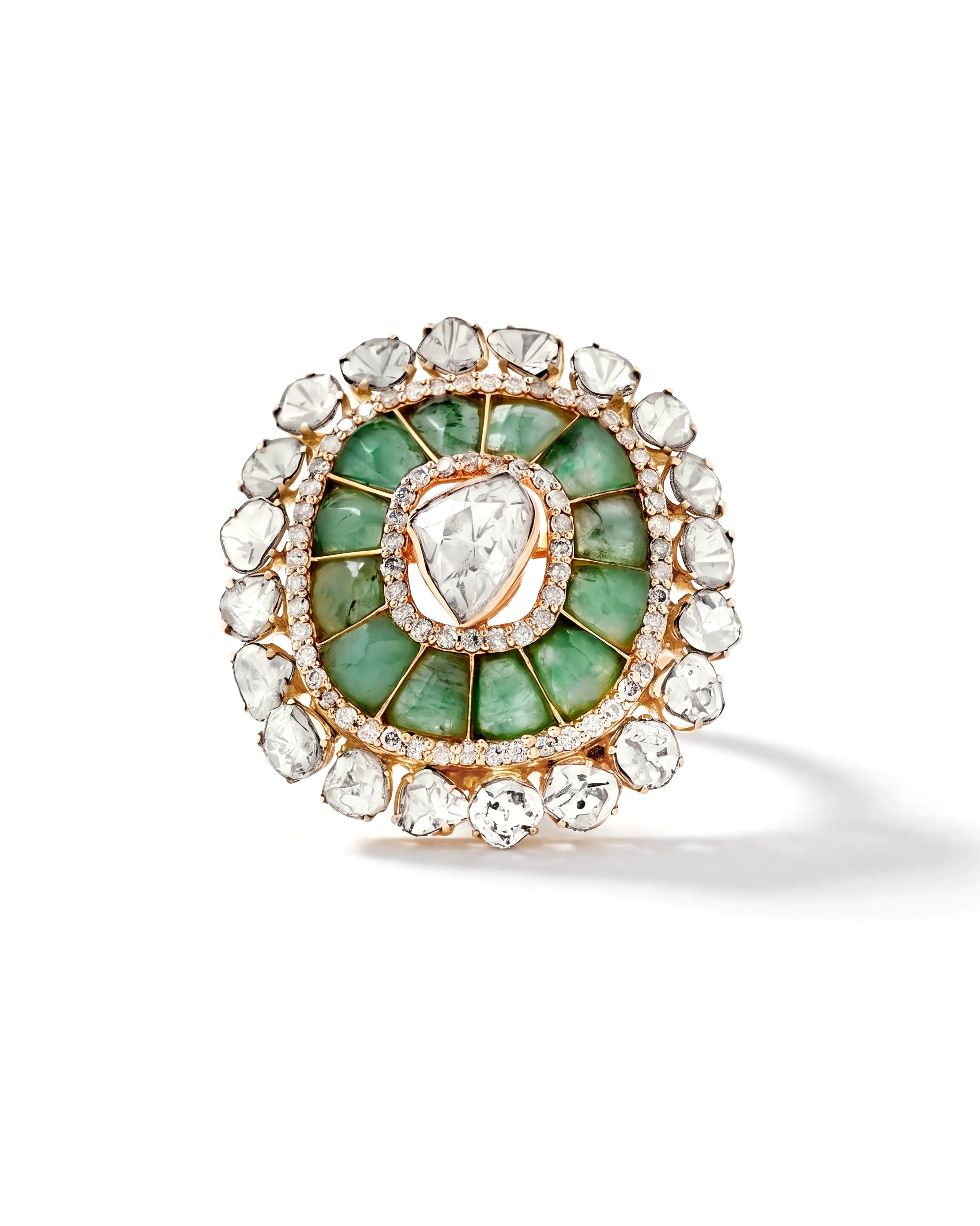 Emerald Duet Ring | AMARIS JEWELS | Fine Jewelry