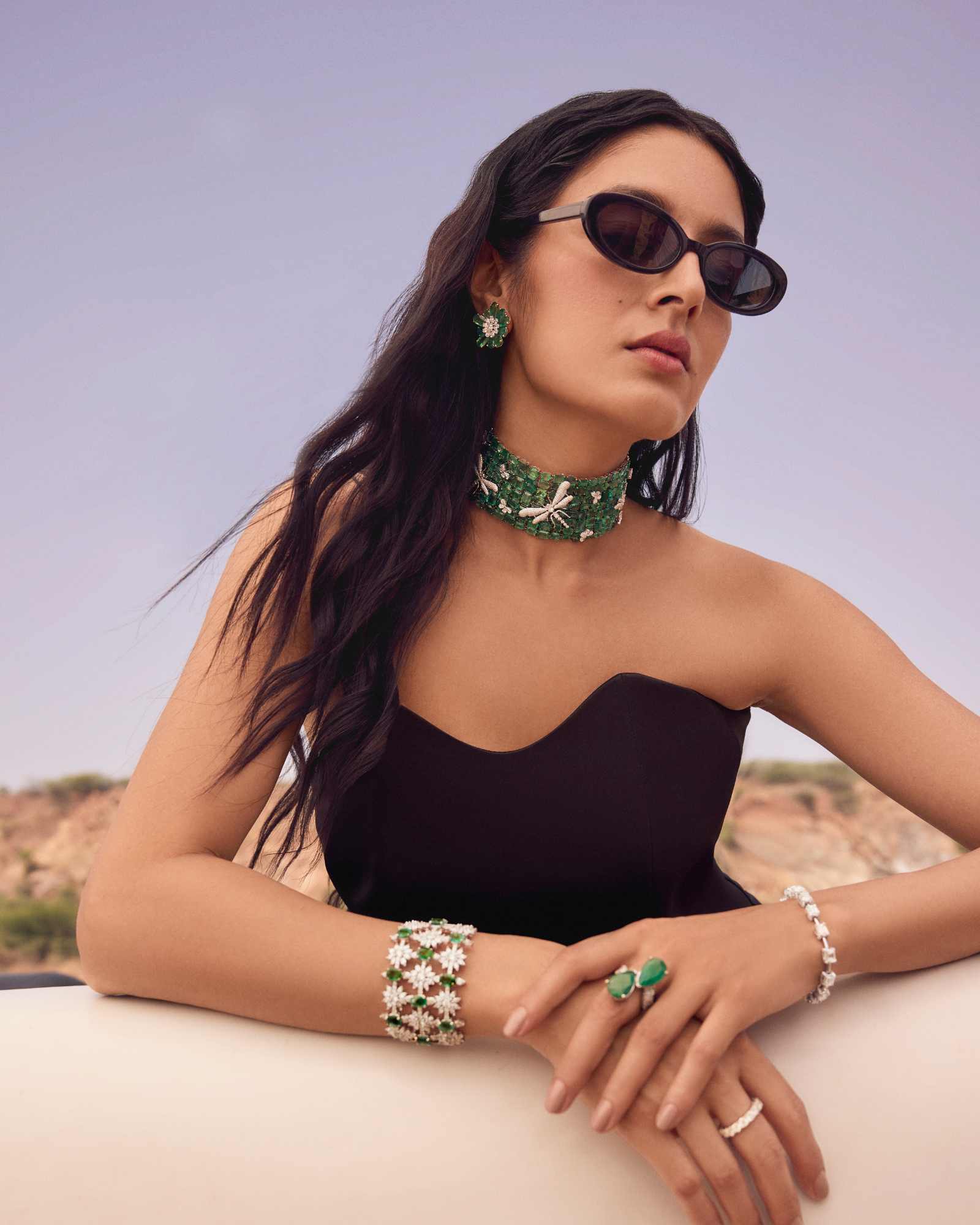 Emerald Duo Ring | AMARIS JEWELS | Fine Jewelry 