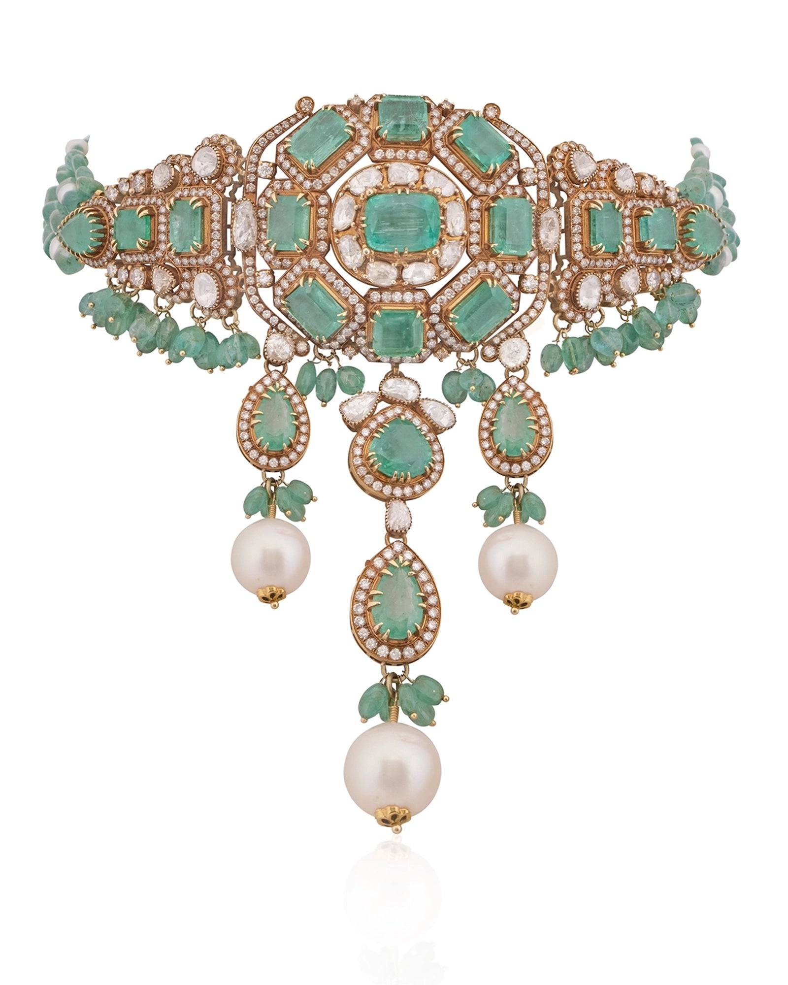 Emerald Durbar Choker | AMARIS JEWELS | Fine Jewelry 