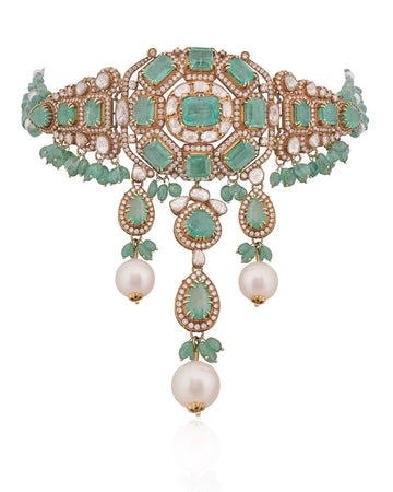 Emerald Durbar Choker