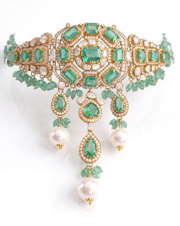 Emerald Durbar Choker