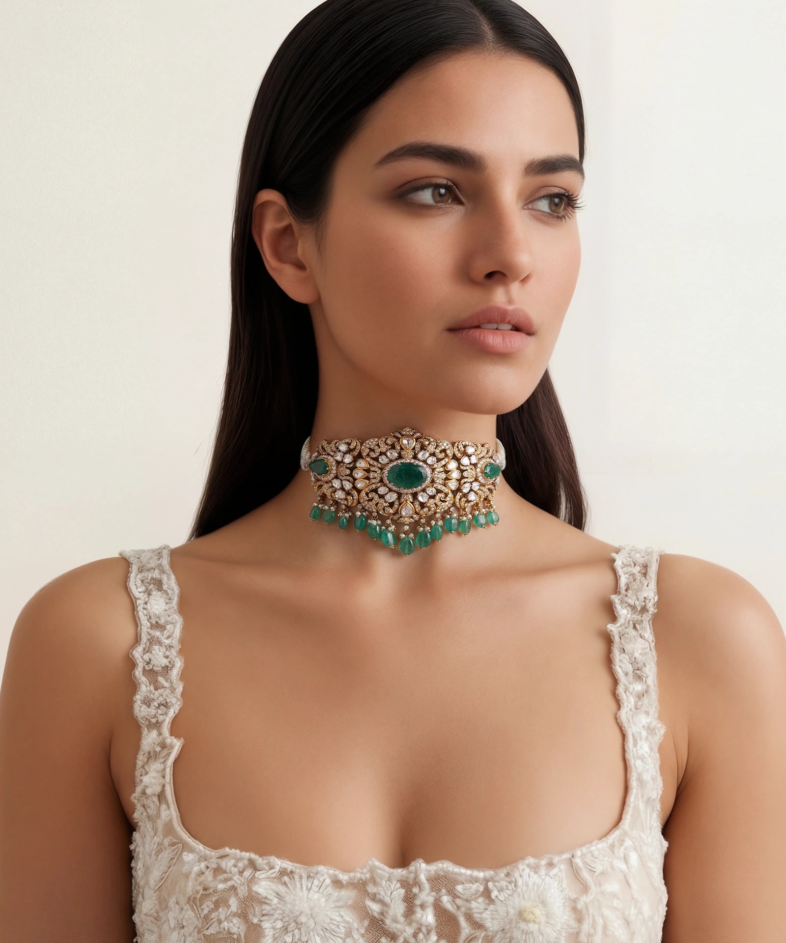 Emerald Dusk Neckalce | AMARIS JEWELS | Fine Jewelry 