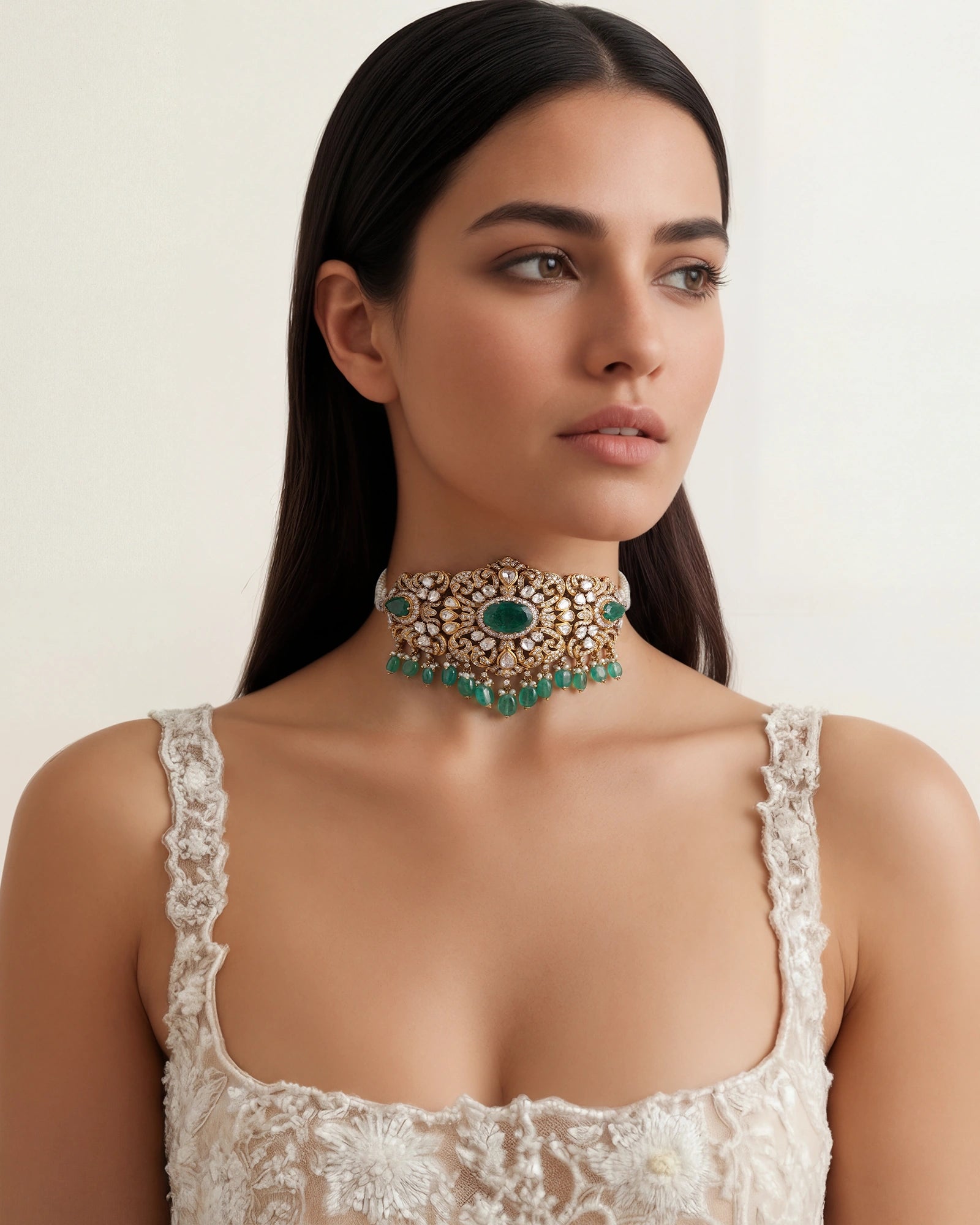 Emerald Dusk Necklace | AMARIS JEWELS | Fine Jewelry 