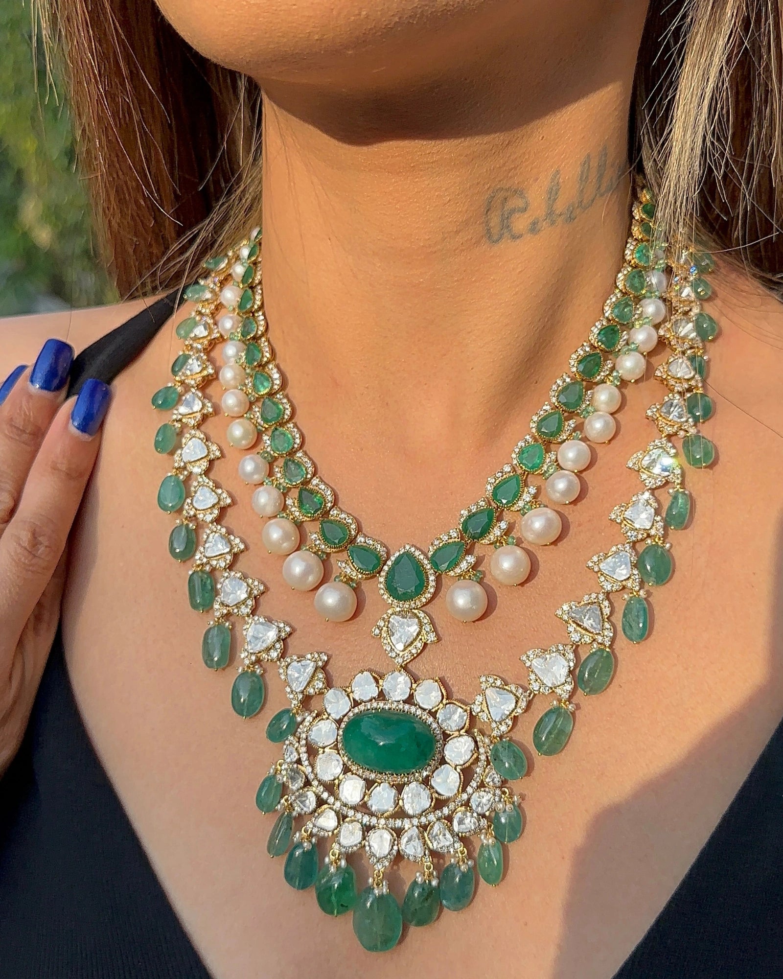 Emerald Dynasty Necklace | AMARIS JEWELS | Fine Jewelry 
