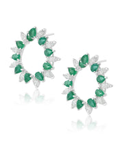 Emerald Eclipse Earrings | AMARIS JEWELS | Fine Jewelry 