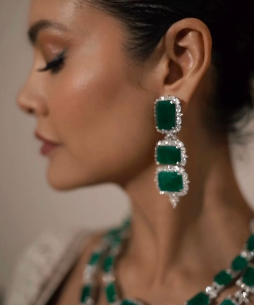 Emerald Estate Earrings | AMARIS JEWELS | Fine Jewelry 