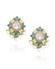 Emerald Gardenia Earrings | AMARIS JEWELS | Fine Jewelry 