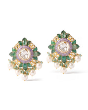 Emerald Gardenia Earrings | AMARIS JEWELS | Fine Jewelry