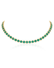 Emerald Grid Line Necklace | AMARIS JEWELS | Fine Jewelry