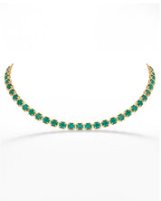 Emerald Grid Line Necklace | AMARIS JEWELS | Fine Jewelry