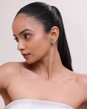 Emerald Leaf Earrings | AMARIS JEWELS | Fine Jewelry 