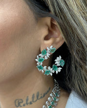 Emerald Lush Soiree Earrings | AMARIS JEWELS | Fine Jewelry 