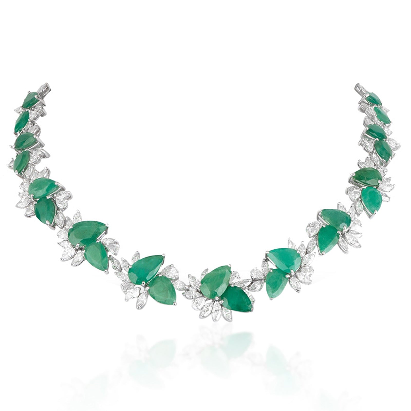Emerald Lush Soiree Necklace | AMARIS JEWELS | Fine Jewelry 