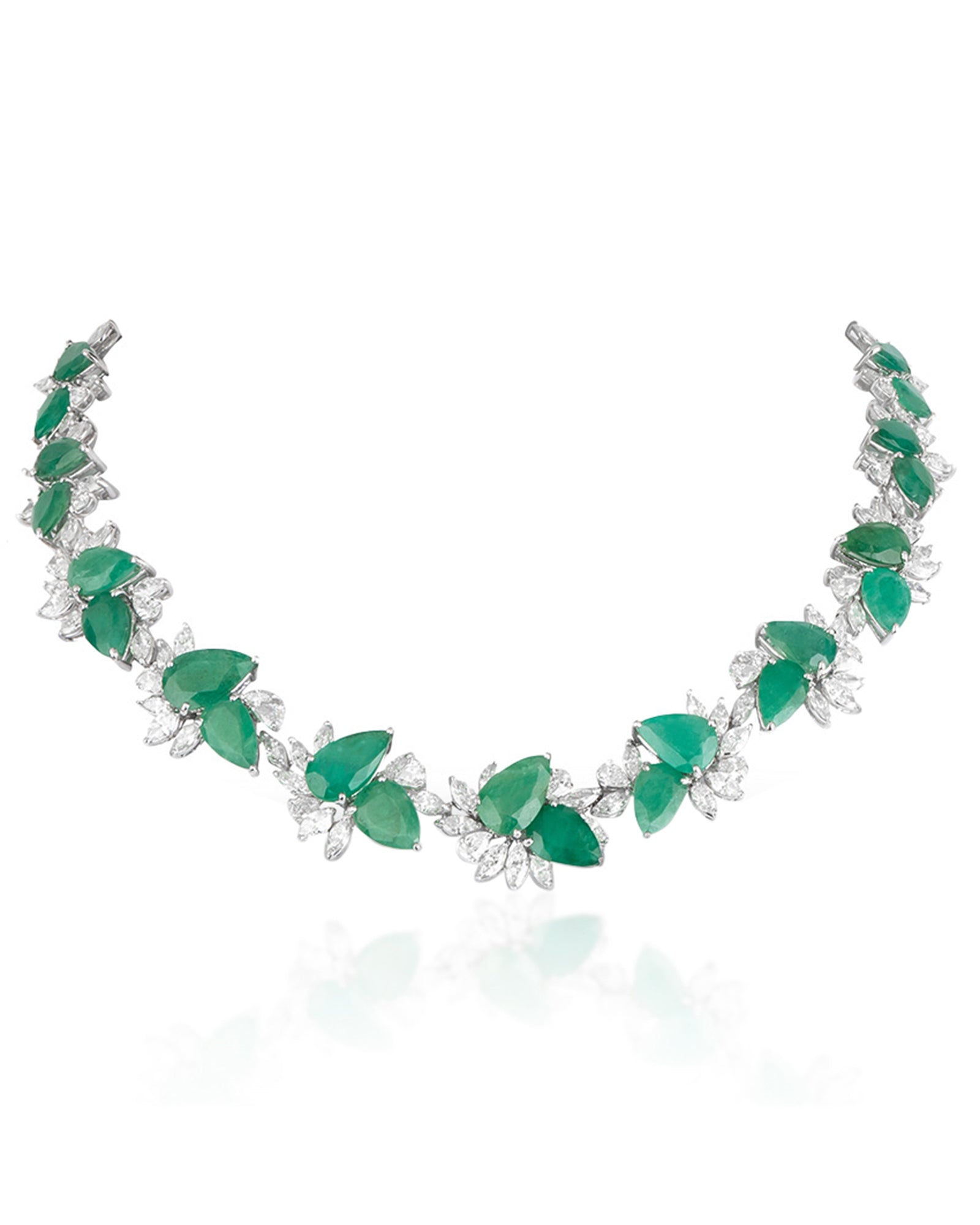 Emerald Lush Soiree Necklace | AMARIS JEWELS | Fine Jewelry 