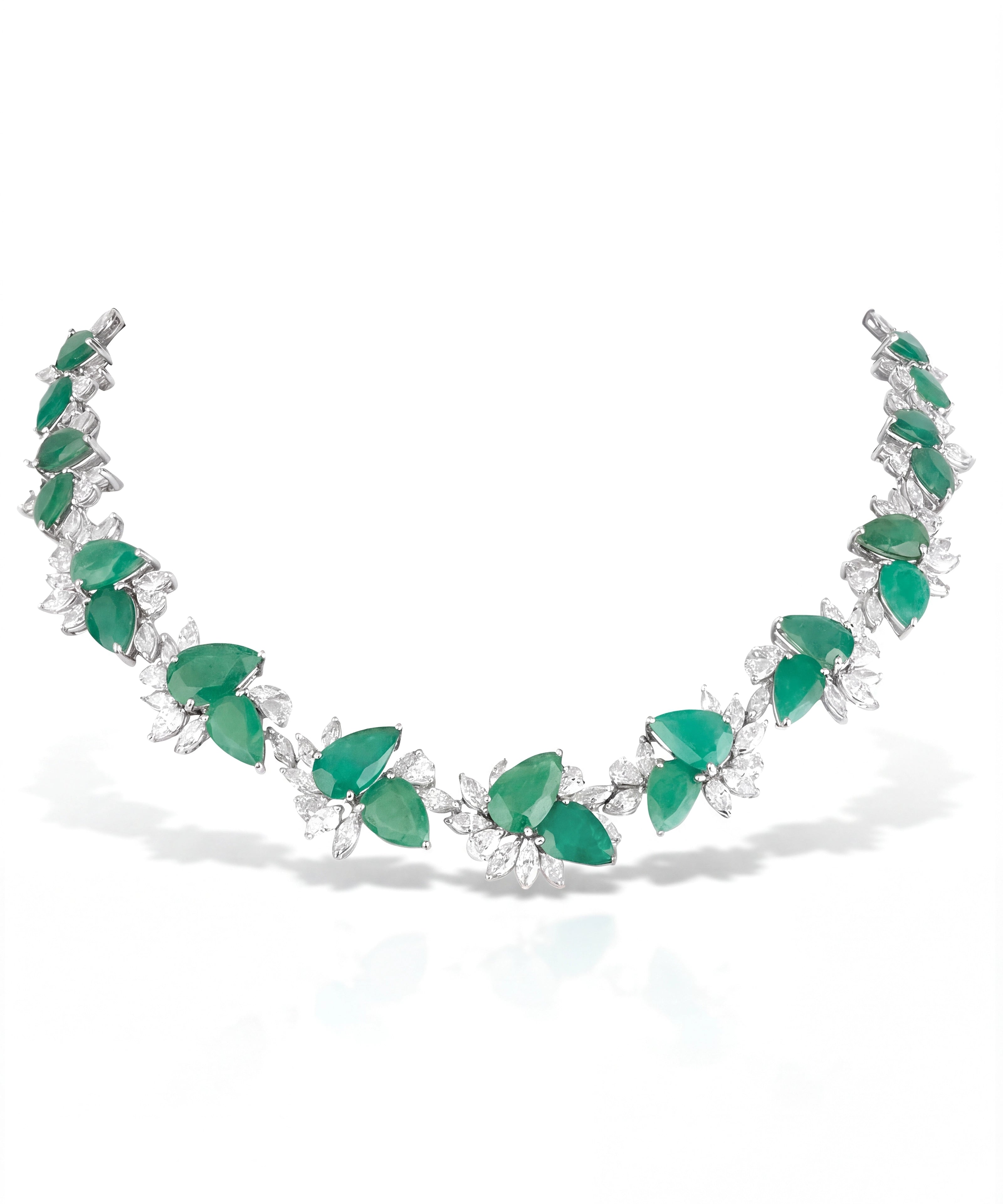 Emerald Lush Soiree Necklace | AMARIS JEWELS | Fine Jewelry