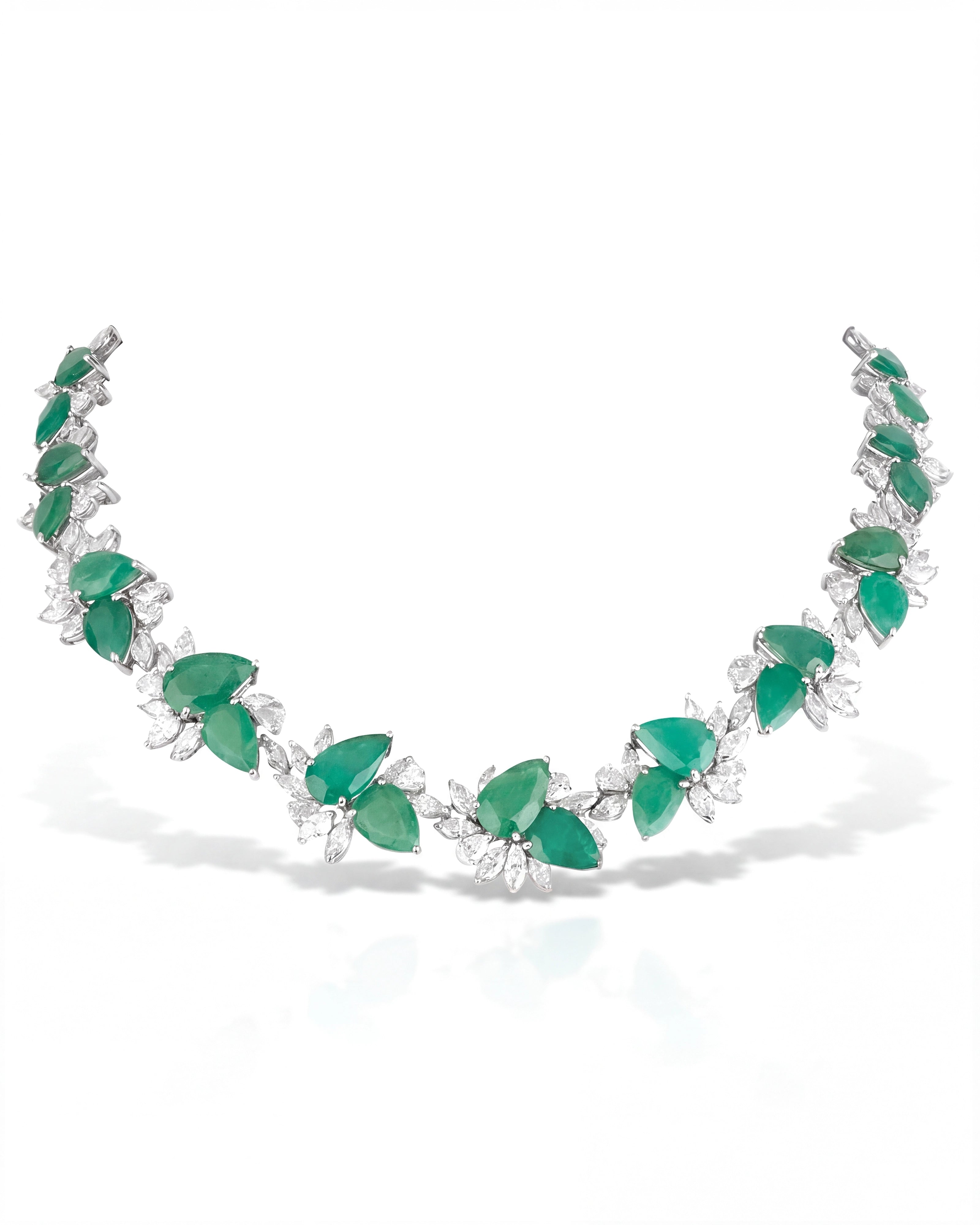 Emerald Lush Soiree Necklace | AMARIS JEWELS | Fine Jewelry