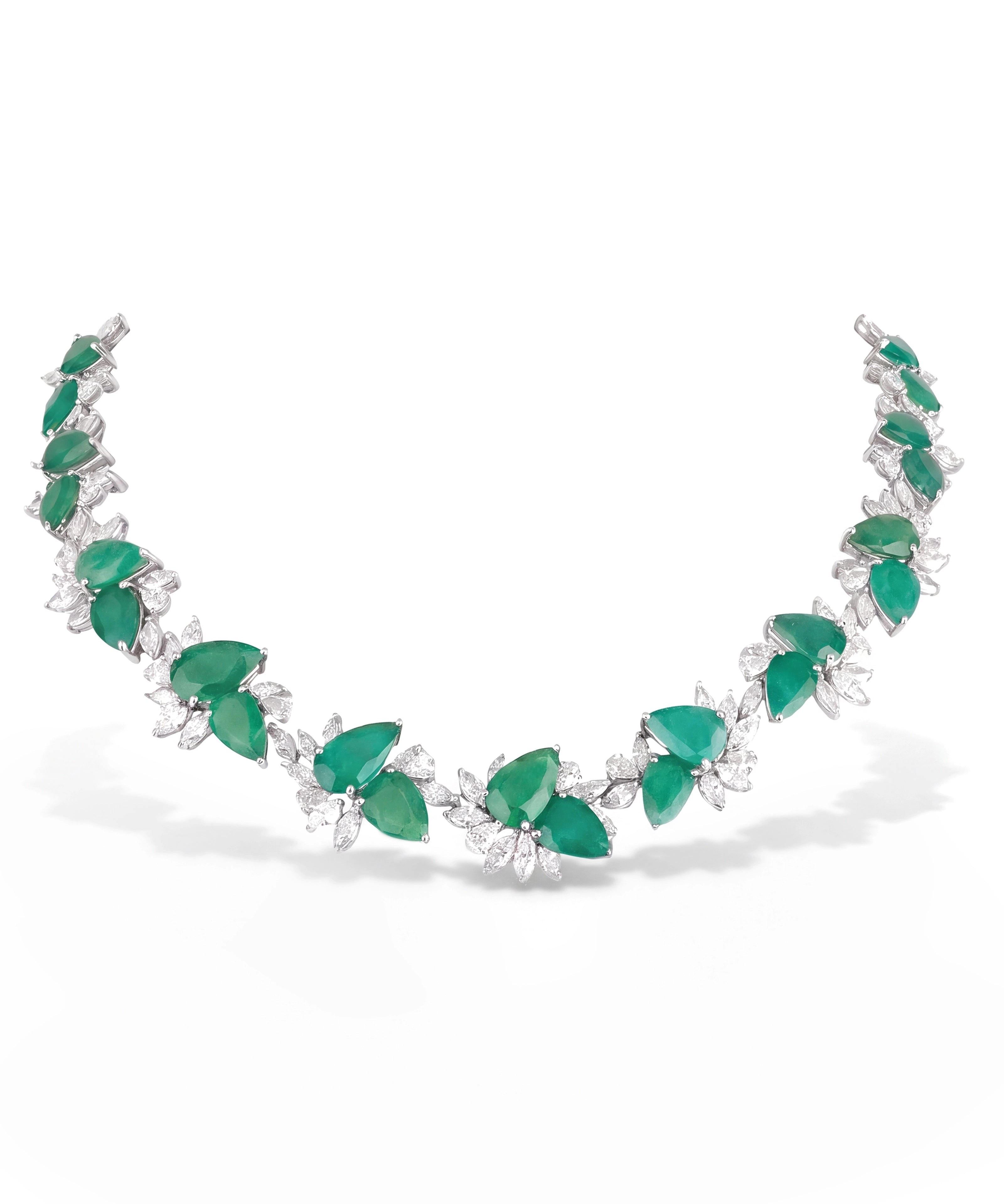 Emerald Lush Soiree Necklace | AMARIS JEWELS | Fine Jewelry