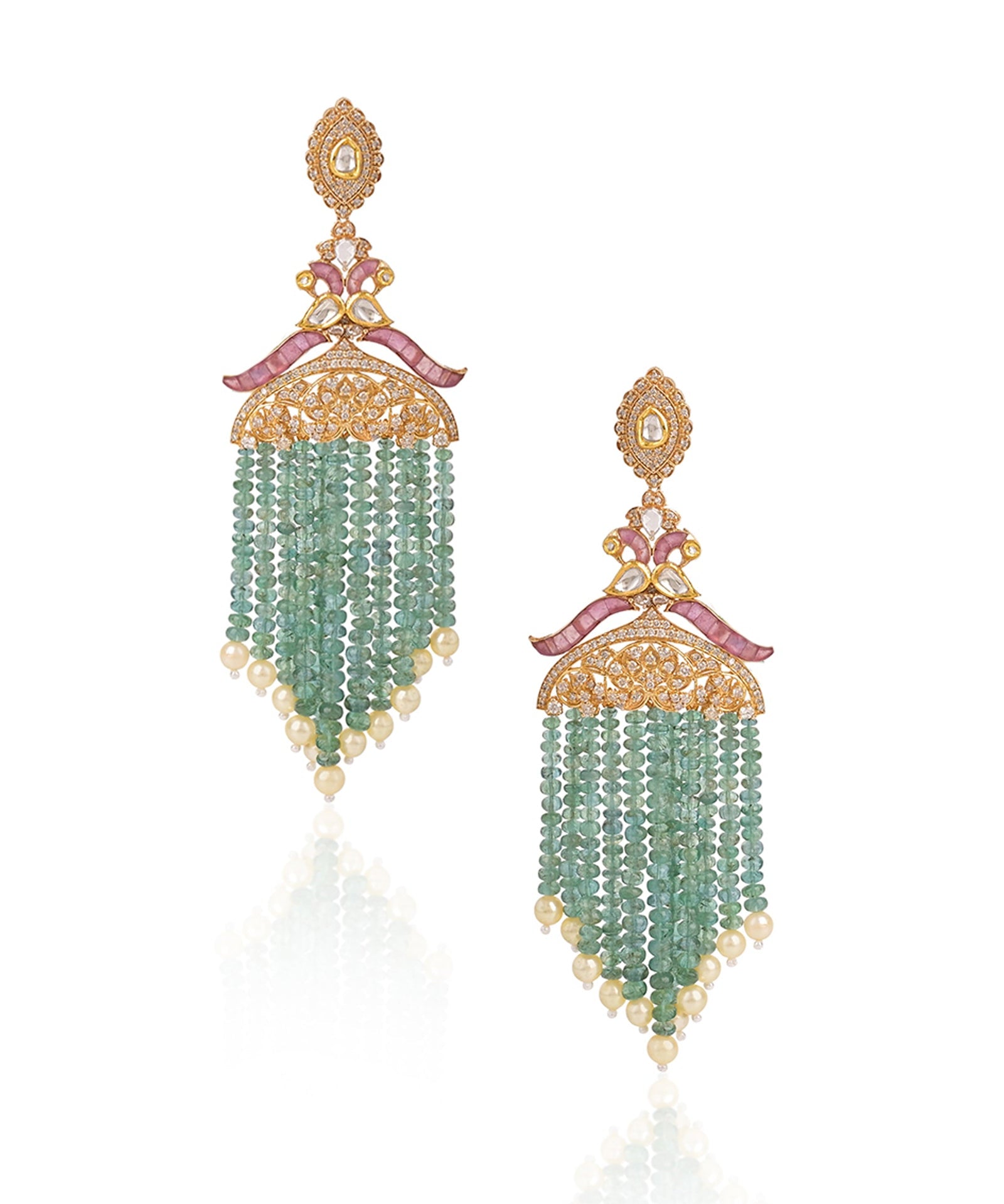 Emerald Majesty Chandbalis | AMARIS JEWELS | Fine Jewelry 